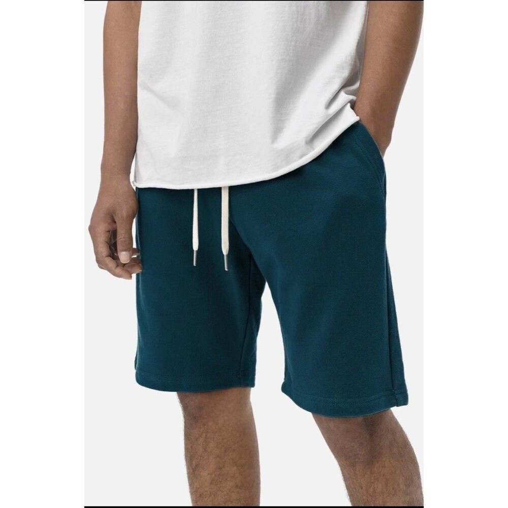 JOHN ELLIOTT Crimson Sweat Shorts Teal Blue Size 3 L Large Mens French Terry